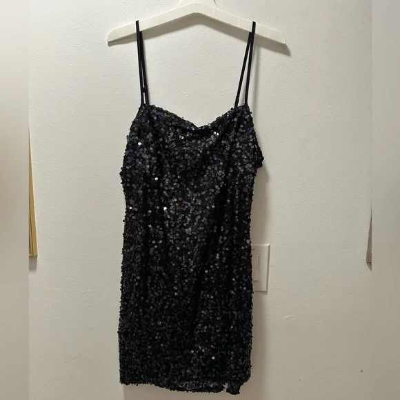 Wild Fable Black Asymmetrical Mini Dress - Picture 5 of 9